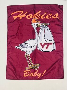 Virginia Tech VT Hokies baby flag for flagpole